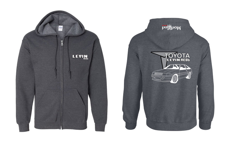 Toyota AE86 Levin Hatch Full Zip Hoodie