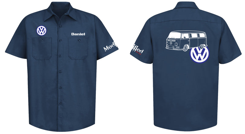 VW Bay Window Bus Mechanic's Shirt