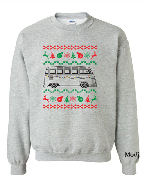 VW Bus Ugly Christmas Sweater Sweatshirt – Modified racewear