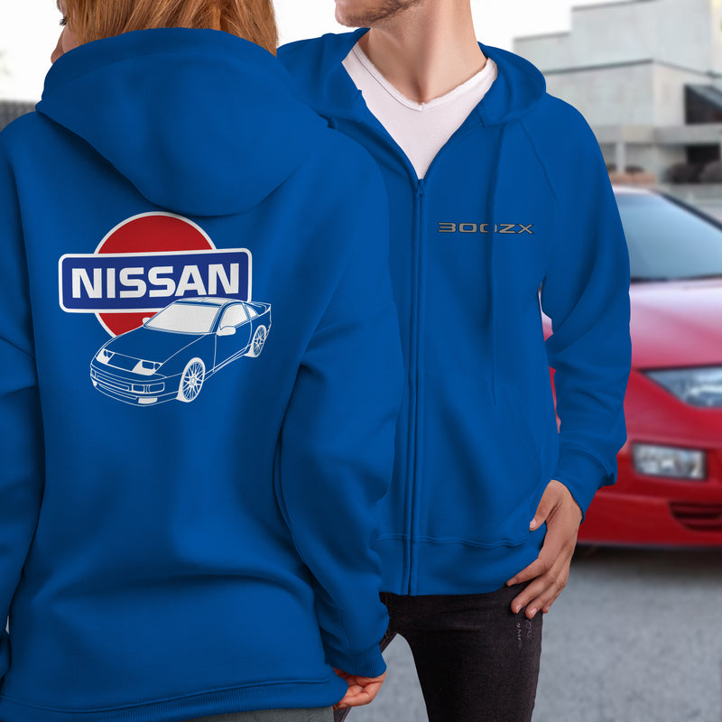 Nissan 300ZX Logo Full Zip Hoodie – Modified racewear