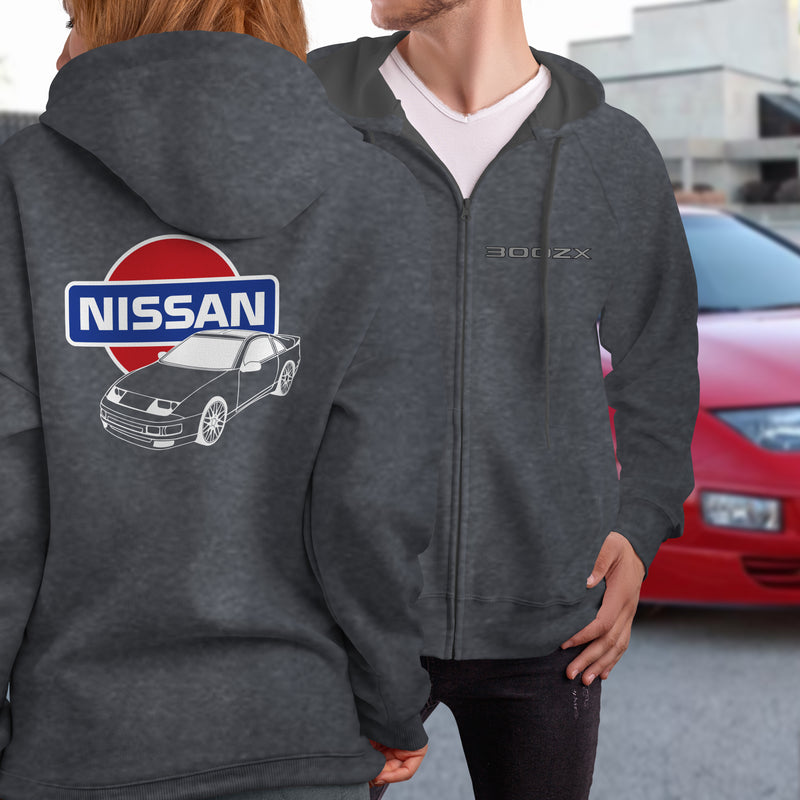 Nissan 300ZX Logo Full Zip Hoodie – Modified racewear