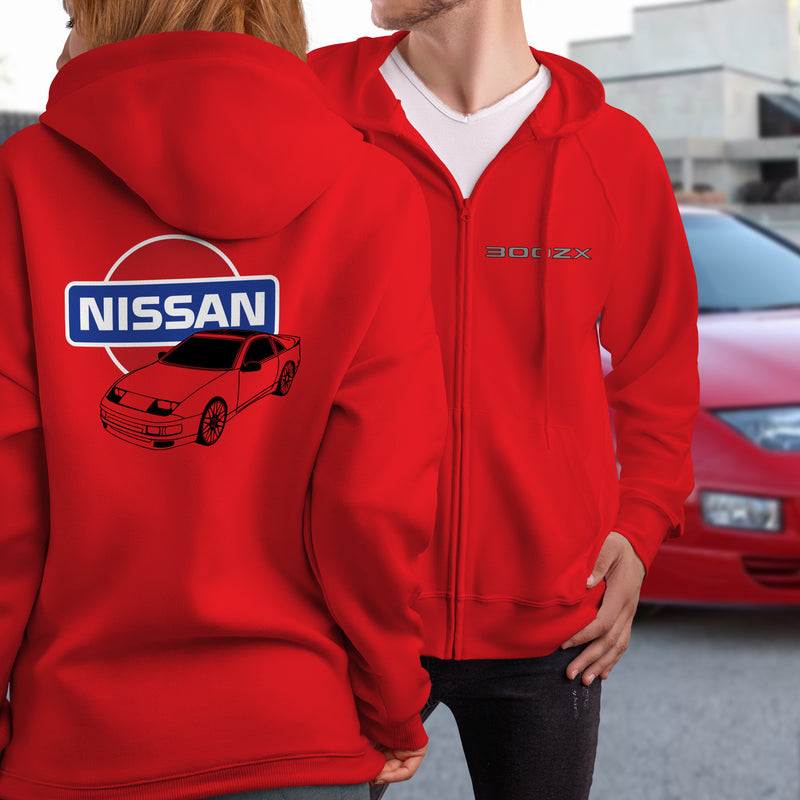 Nissan 300ZX Logo Full Zip Hoodie – Modified racewear