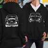 Bug Front/Back Full Zip Hoodie