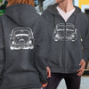 Bug Front/Back Full Zip Hoodie