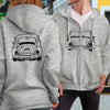 Bug Front/Back Full Zip Hoodie