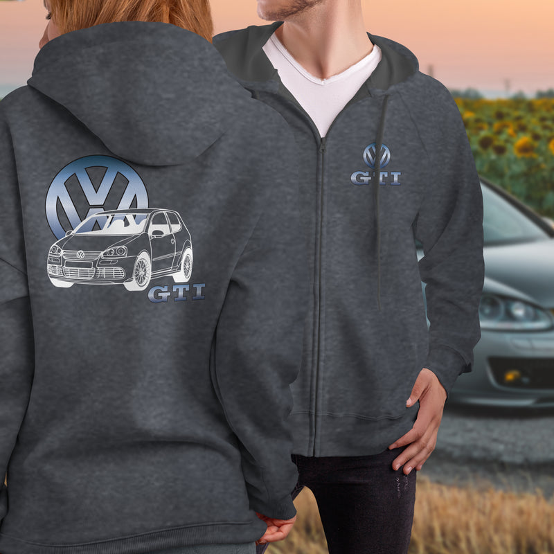 VW Golf GTI MK6 Logo Full Zip Hoodie – Modified racewear