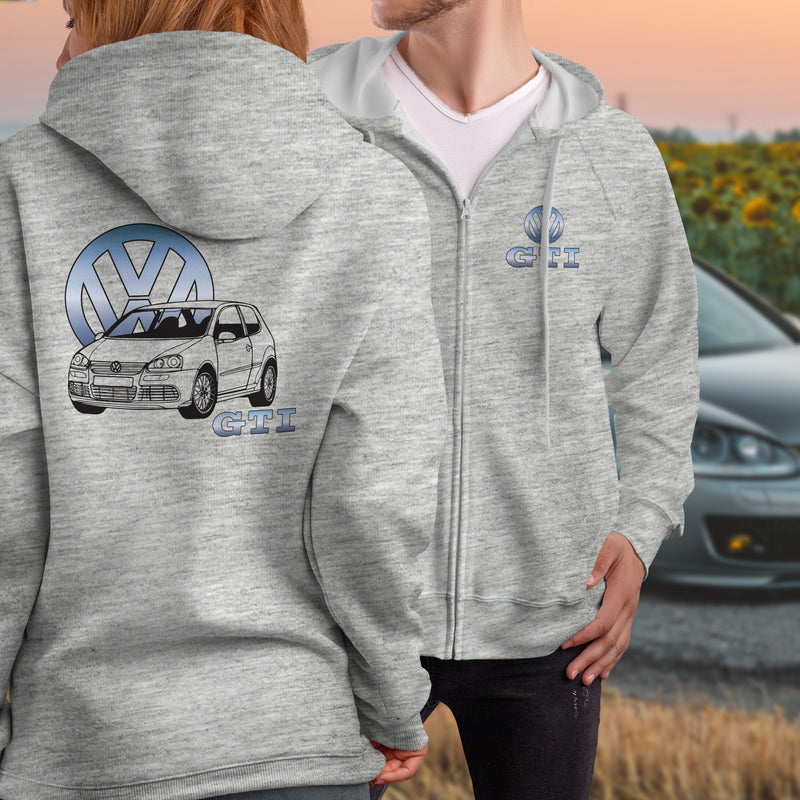 VW Golf GTI MK6 Logo Full Zip Hoodie – Modified racewear