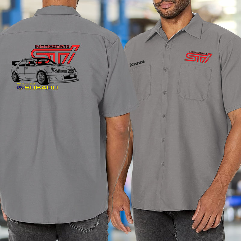 Subaru Impreza WRX STI (Hawkeye) Logo Mechanic's Shirt – Modified