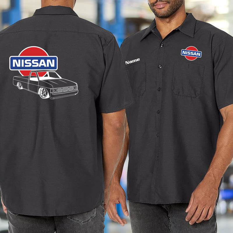 Nissan Hardbody Logo Mechanic's Shirt Modified racewear Nissan Hardbody Logo Mechanic's Shirt Modified racewear