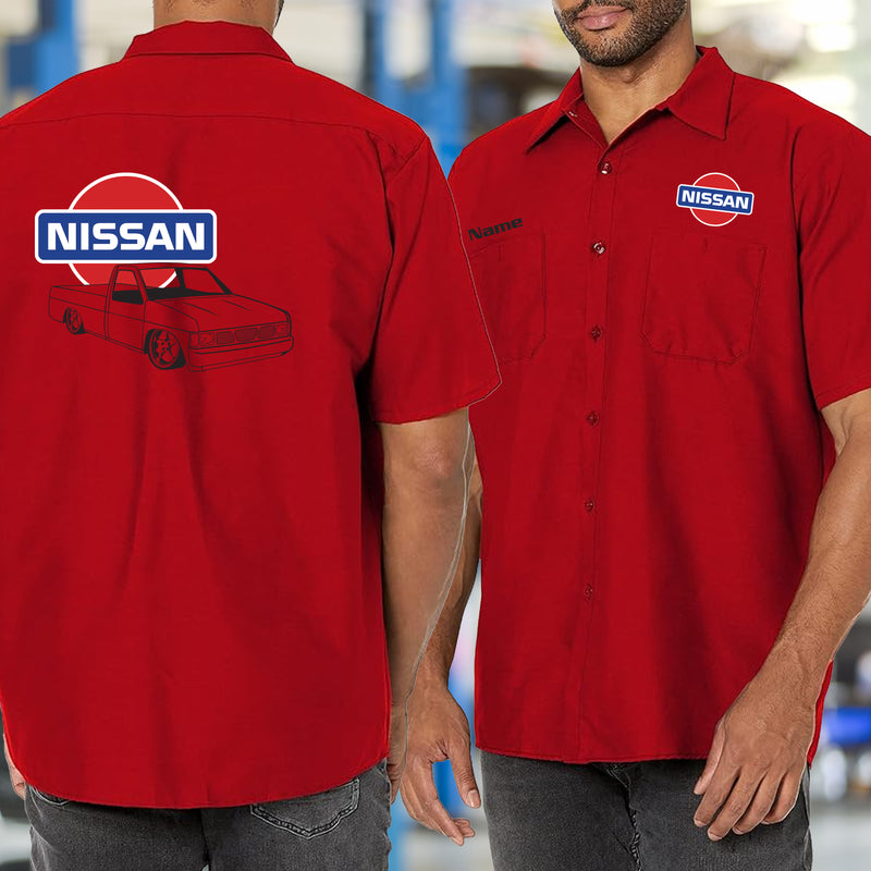 Nissan Hardbody Logo Mechanic's Shirt Modified racewear Nissan Hardbody Logo Mechanic's Shirt Modified racewear