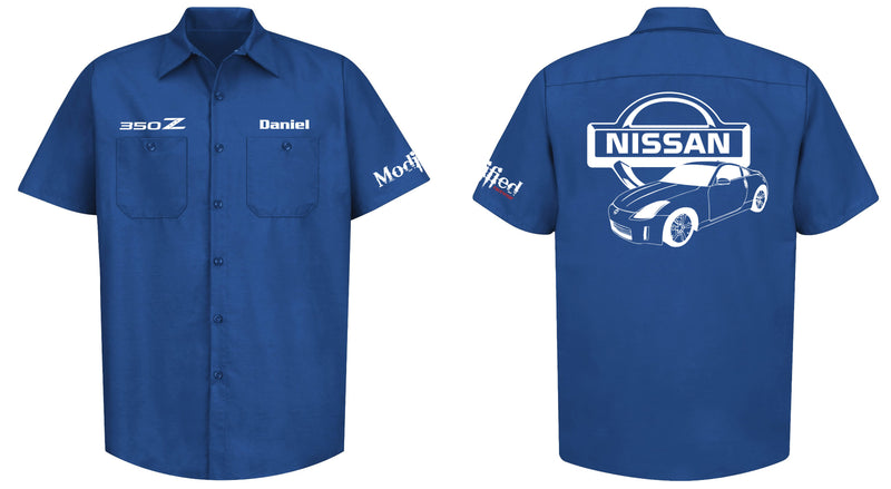 Nissan 350z Logo Mechanic's Shirt