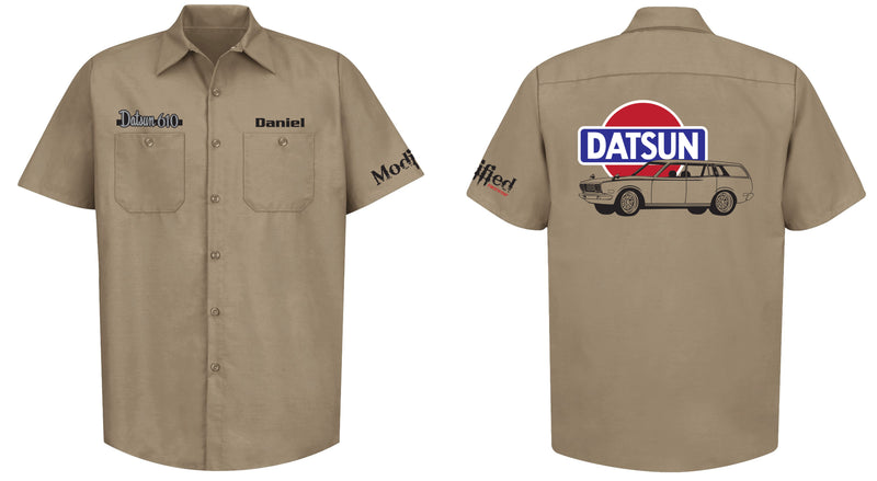 Datsun 610 Wagon Logo Mechanic's Shirt