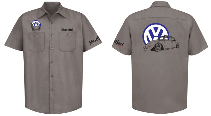 VW Bug Logo Mechanic's Shirt