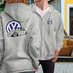 VW Bug Logo Full Zip Hoodie
