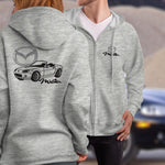 Mazda Miata NC Logo Full Zip Hoodie