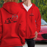 Mazda Miata ND Logo Full Zip Hoodie