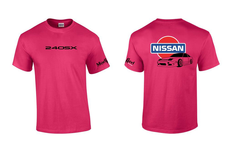Nissan S13 Hatch with Old School Nissan Logo Shirt