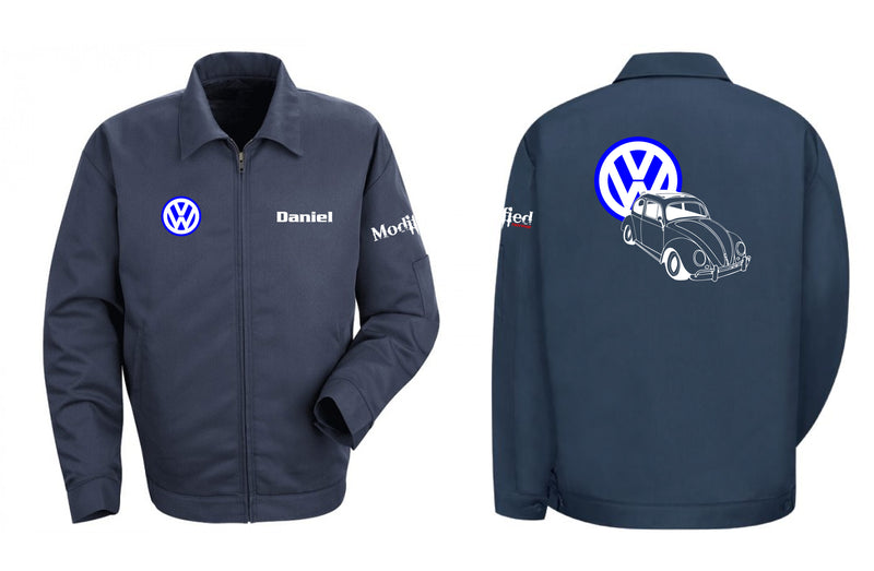 VW Bug Ragtop Logo Mechanic's Jacket