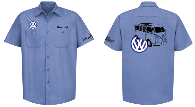 VW Bus Logo Mechanic's Shirt