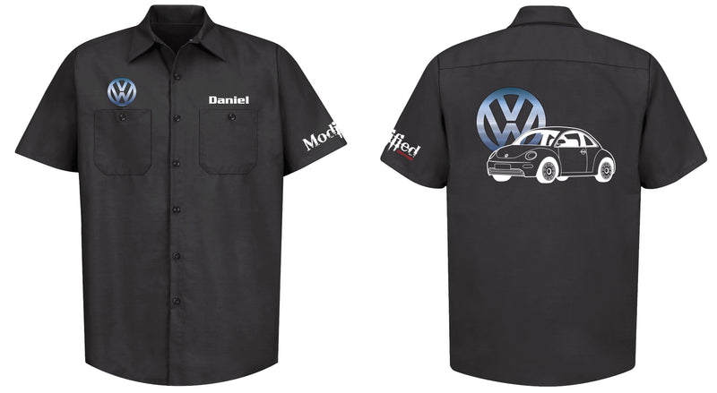 VW New Beetle Logo Mechanic's Shirt