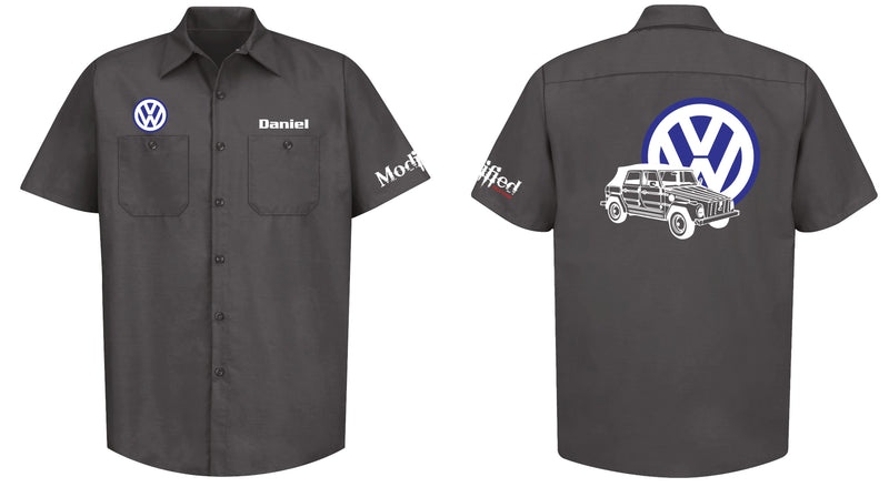 VW Thing Logo Mechanic's Shirt