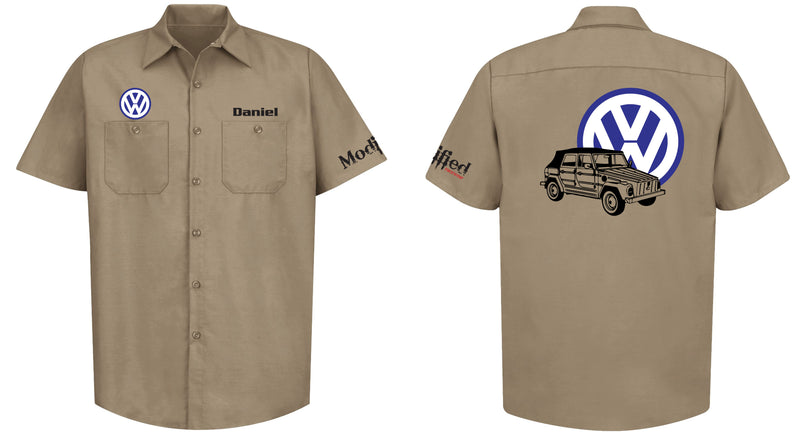 VW Thing Logo Mechanic's Shirt
