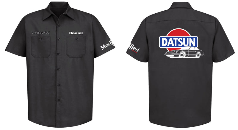 Datsun 280zx Logo Mechanic's Shirt