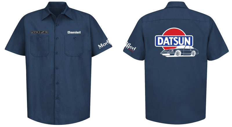 Datsun 280zx Logo Mechanic's Shirt