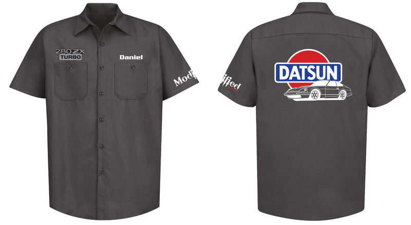 Datsun 280ZX Turbo Logo  Mechanic's Shirt