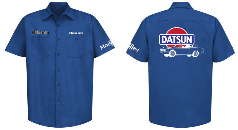 Datsun 610 Coupe Logo Mechanic's Shirt