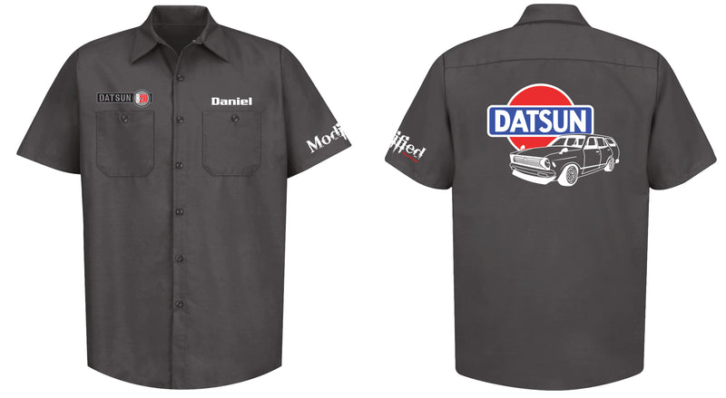 Datsun B210 Wagon Logo Mechanic's Shirt