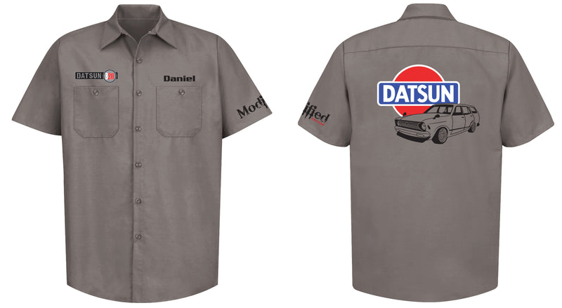 Datsun B210 Wagon Logo Mechanic's Shirt