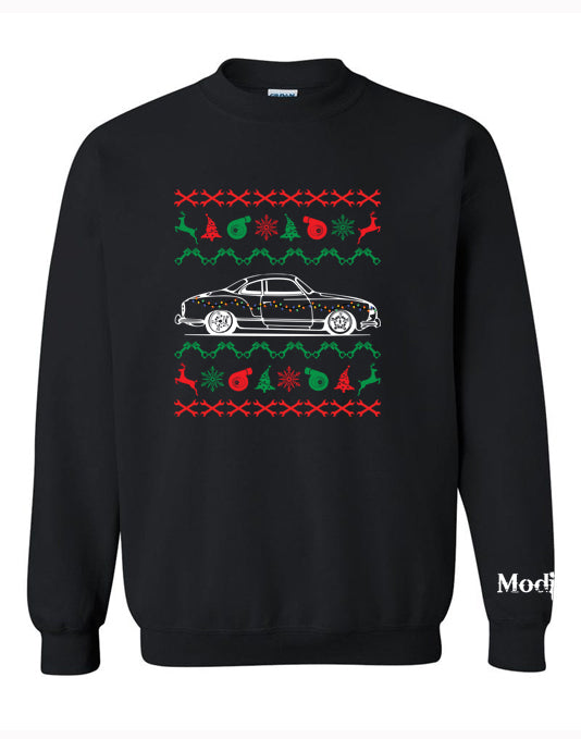 VW Karmann Ghia Ugly Christmas Sweater Sweatshirt