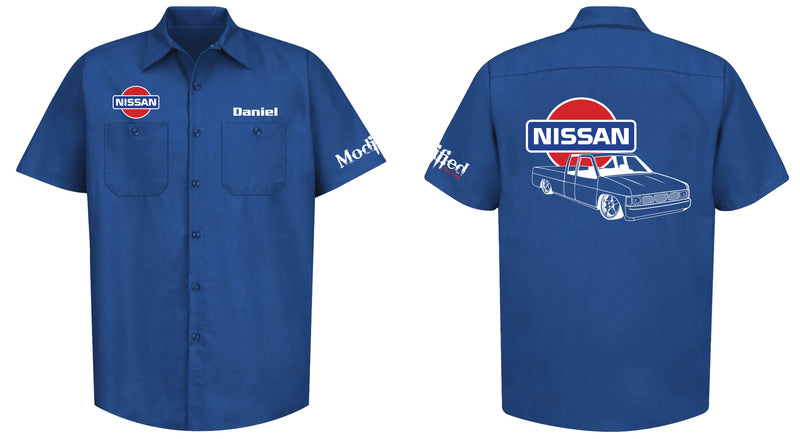 Nissan Hardbody King Cab Logo Mechanic's Shirt