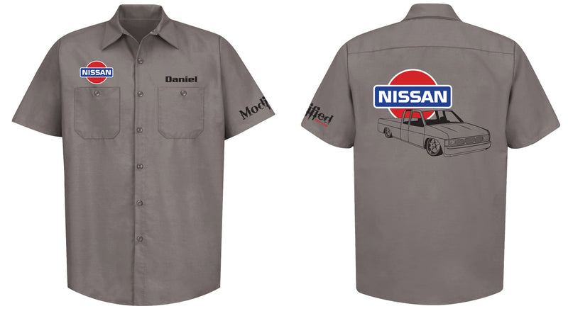 Nissan Hardbody King Cab Logo Mechanic's Shirt