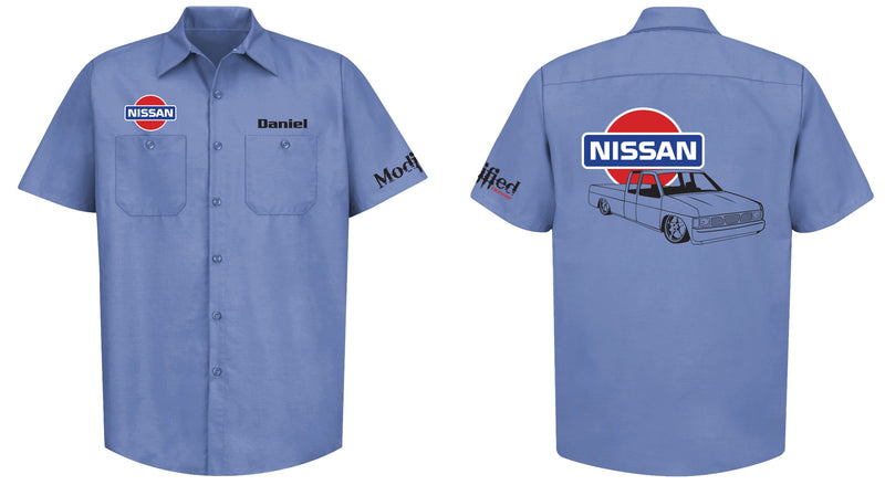 Nissan Hardbody King Cab Logo Mechanic's Shirt