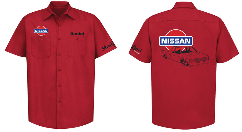 Nissan Hardbody King Cab Logo Mechanic's Shirt