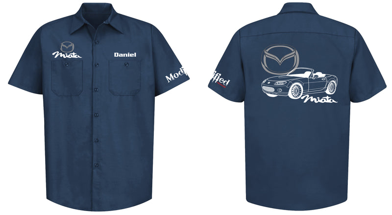 Mazda Miata NC Logo Mechanic's Shirt