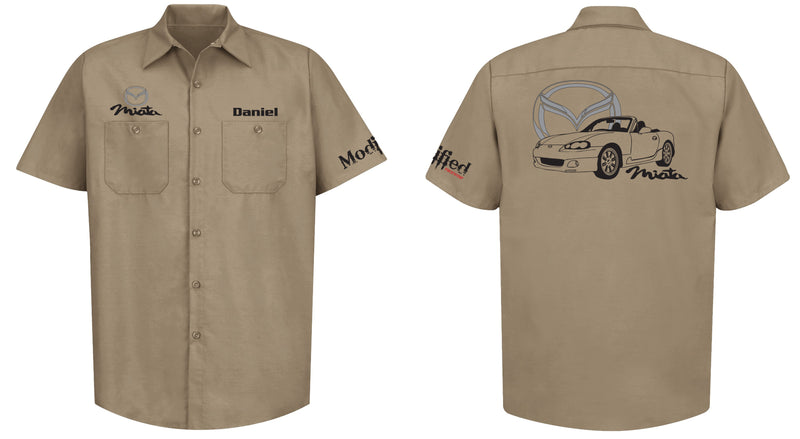 Mazda Miata NB Logo Mechanic's Shirt