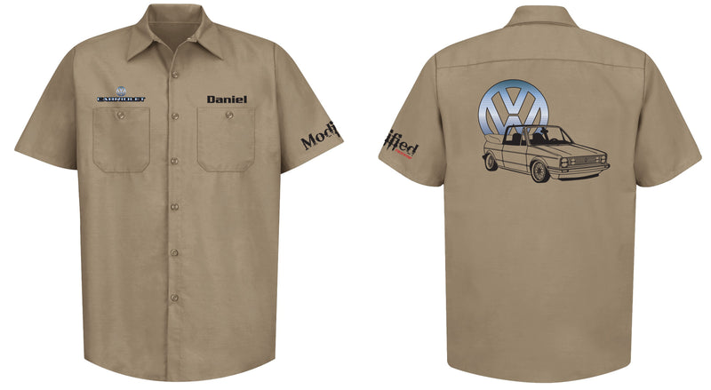 VW Golf Cabrio MK1 Mechanic's Shirt