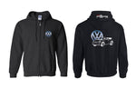 VW New Beetle Vert Logo Full Zip Hoodie