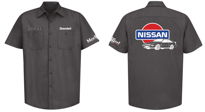 Nissan S12 MK1 Hatch Logo Mechanic's Shirt