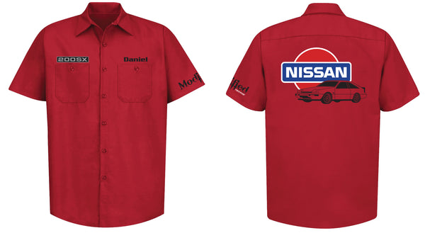 Nissan S12 MK1 Hatch Logo Mechanic's Shirt – Modified racewear