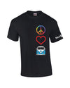 Peace Love Split Window Bus Shirt