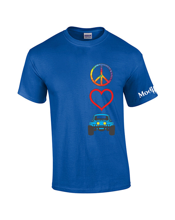 Peace Love Baja Bug Shirt
