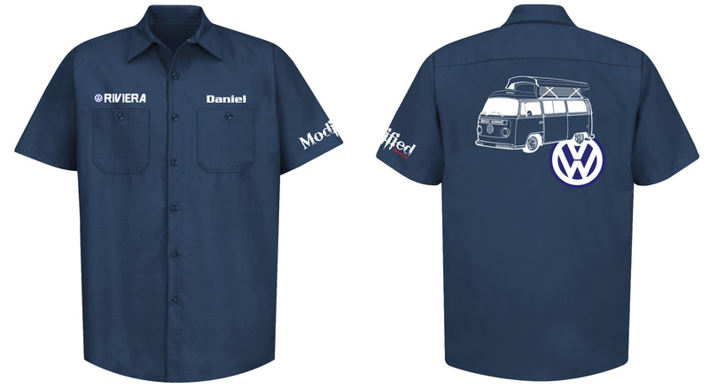 VW Bay Riviera Mechanic's Shirt