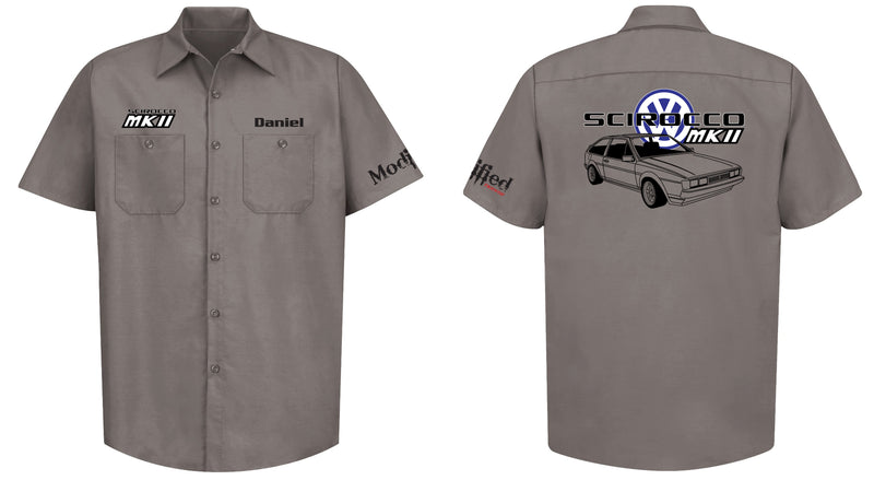 VW Scirocco MK2 Logo Mechanic's Shirt