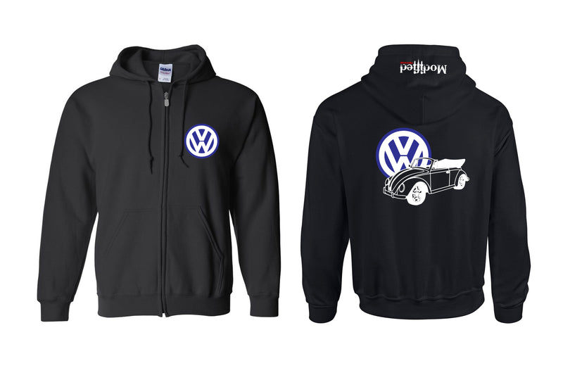 VW Bug Vert Logo Full Zip Hoodie