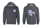 VW Bug Vert Logo Full Zip Hoodie