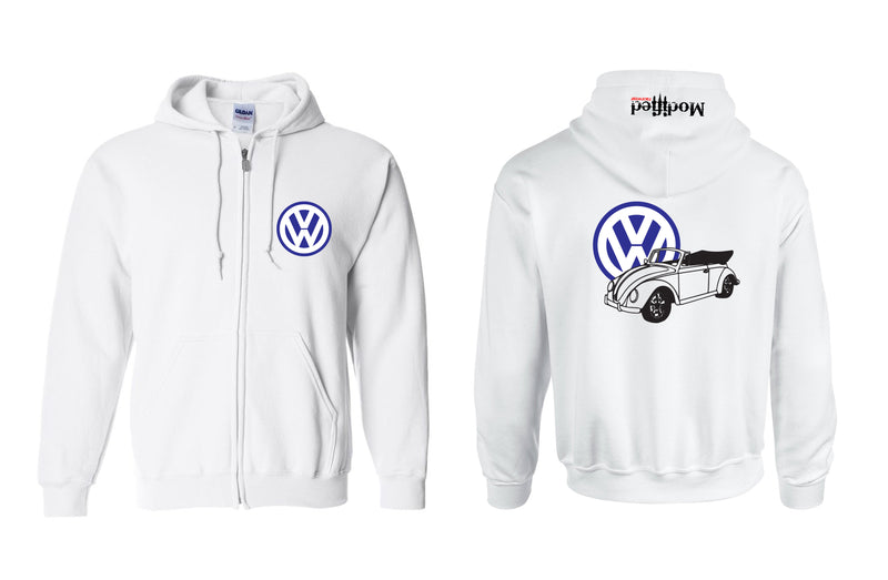 VW Bug Vert Logo Full Zip Hoodie